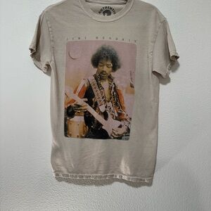 Jimi Hendrix Graphic Tee - Beige